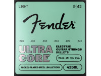 Fender 4250 Ultracore Guitar Strings Nickel Plated Steel Bullet End 4250L Gauges 009-042 Fender 4250 Ultracore Guitar Strings Nickel Plated Steel Bullet End 4250L Gauges 009-042